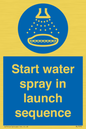 ML7570: Start water spray in launch sequence