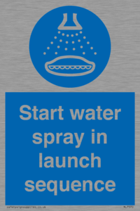ML7570: Start water spray in launch sequence
