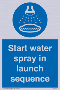 ML7570: Start water spray in launch sequence