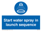 ML7570: Start water spray in launch sequence