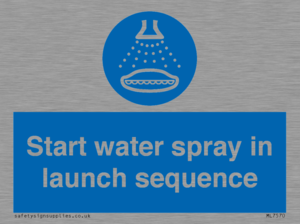 ML7570: Start water spray in launch sequence