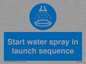 ML7570: Start water spray in launch sequence