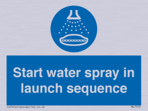 ML7570: Start water spray in launch sequence