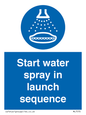 ML7570: Start water spray in launch sequence