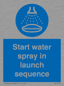 ML7570: Start water spray in launch sequence