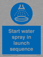 ML7570: Start water spray in launch sequence