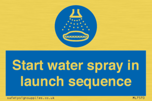 ML7570: Start water spray in launch sequence