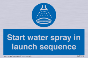 ML7570: Start water spray in launch sequence