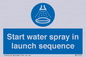 ML7570: Start water spray in launch sequence