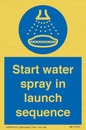 ML7570: Start water spray in launch sequence