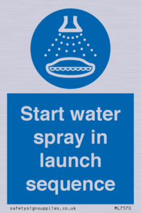 ML7570: Start water spray in launch sequence