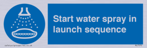 ML7570: Start water spray in launch sequence
