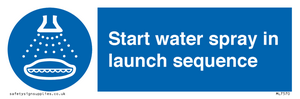 ML7570: Start water spray in launch sequence