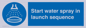 ML7570: Start water spray in launch sequence