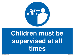 ML7586: Children must be supervised at all times