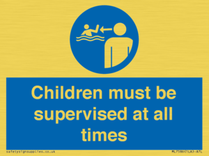 ML7586: Children must be supervised at all times