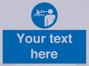 ML7599: Custom mandatory keep children under supervision in the aquatic environment