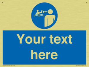 ML7599: Custom mandatory keep children under supervision in the aquatic environment