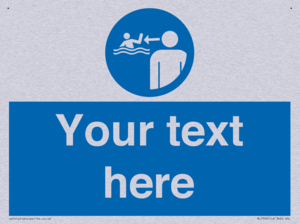 ML7599: Custom mandatory keep children under supervision in the aquatic environment