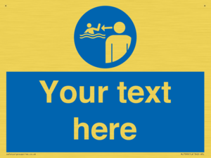 ML7599: Custom mandatory keep children under supervision in the aquatic environment