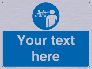 ML7599: Custom mandatory keep children under supervision in the aquatic environment