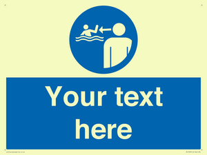 ML7599: Custom mandatory keep children under supervision in the aquatic environment