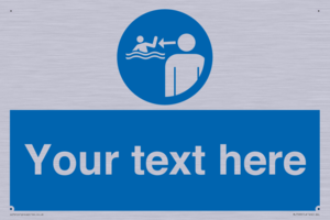 ML7599: Custom mandatory keep children under supervision in the aquatic environment