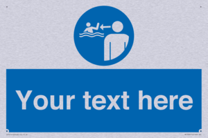 ML7599: Custom mandatory keep children under supervision in the aquatic environment
