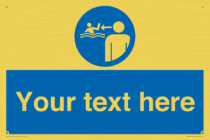 ML7599: Custom mandatory keep children under supervision in the aquatic environment