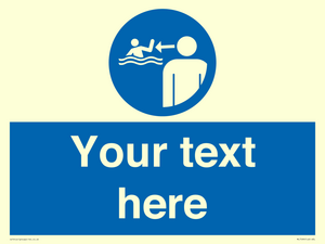 ML7599: Custom mandatory keep children under supervision in the aquatic environment