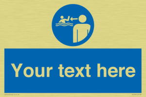 ML7599: Custom mandatory keep children under supervision in the aquatic environment