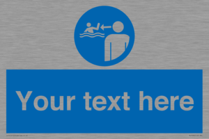ML7599: Custom mandatory keep children under supervision in the aquatic environment