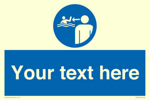 ML7599: Custom mandatory keep children under supervision in the aquatic environment