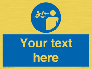 ML7599: Custom mandatory keep children under supervision in the aquatic environment