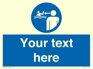 ML7599: Custom mandatory keep children under supervision in the aquatic environment