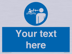 ML7599: Custom mandatory keep children under supervision in the aquatic environment