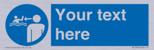 ML7599: Custom mandatory keep children under supervision in the aquatic environment