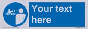 ML7599: Custom mandatory keep children under supervision in the aquatic environment