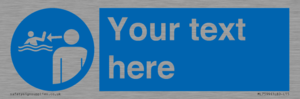 ML7599: Custom mandatory keep children under supervision in the aquatic environment
