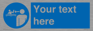 ML7599: Custom mandatory keep children under supervision in the aquatic environment