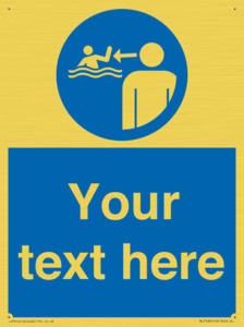 ML7599: Custom mandatory keep children under supervision in the aquatic environment