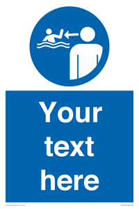 ML7599: Custom mandatory keep children under supervision in the aquatic environment