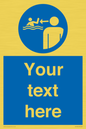 ML7599: Custom mandatory keep children under supervision in the aquatic environment
