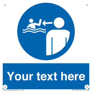 ML7599: Custom mandatory keep children under supervision in the aquatic environment