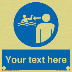 ML7599: Custom mandatory keep children under supervision in the aquatic environment