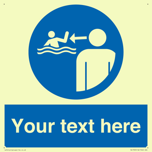 ML7599: Custom mandatory keep children under supervision in the aquatic environment