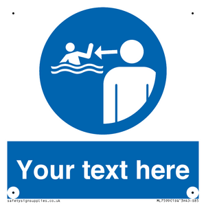 ML7599: Custom mandatory keep children under supervision in the aquatic environment