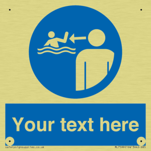 ML7599: Custom mandatory keep children under supervision in the aquatic environment