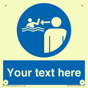 ML7599: Custom mandatory keep children under supervision in the aquatic environment