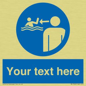 ML7599: Custom mandatory keep children under supervision in the aquatic environment